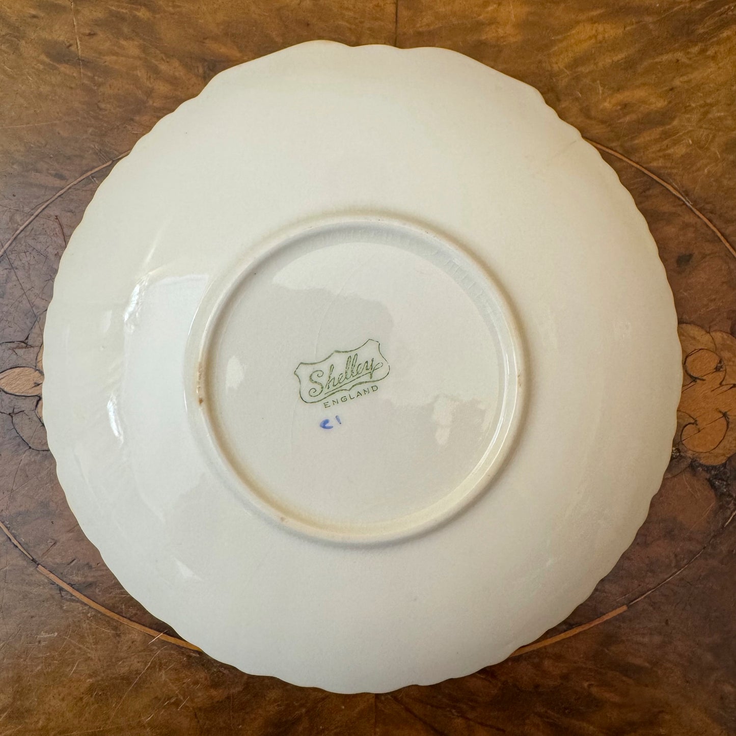 Shelley Shell Shape Green's Crossing Bridge Bemboka Dish 
