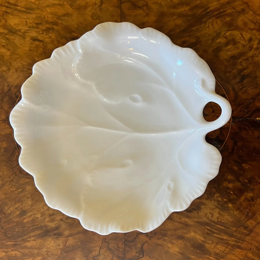 Shoei China New White Leaf Dish Plate