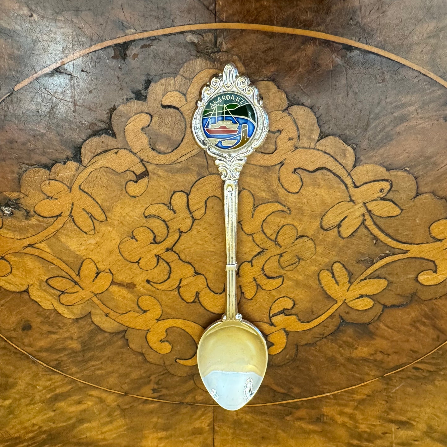 Silver Plate Akaroa NZ Souvenir 