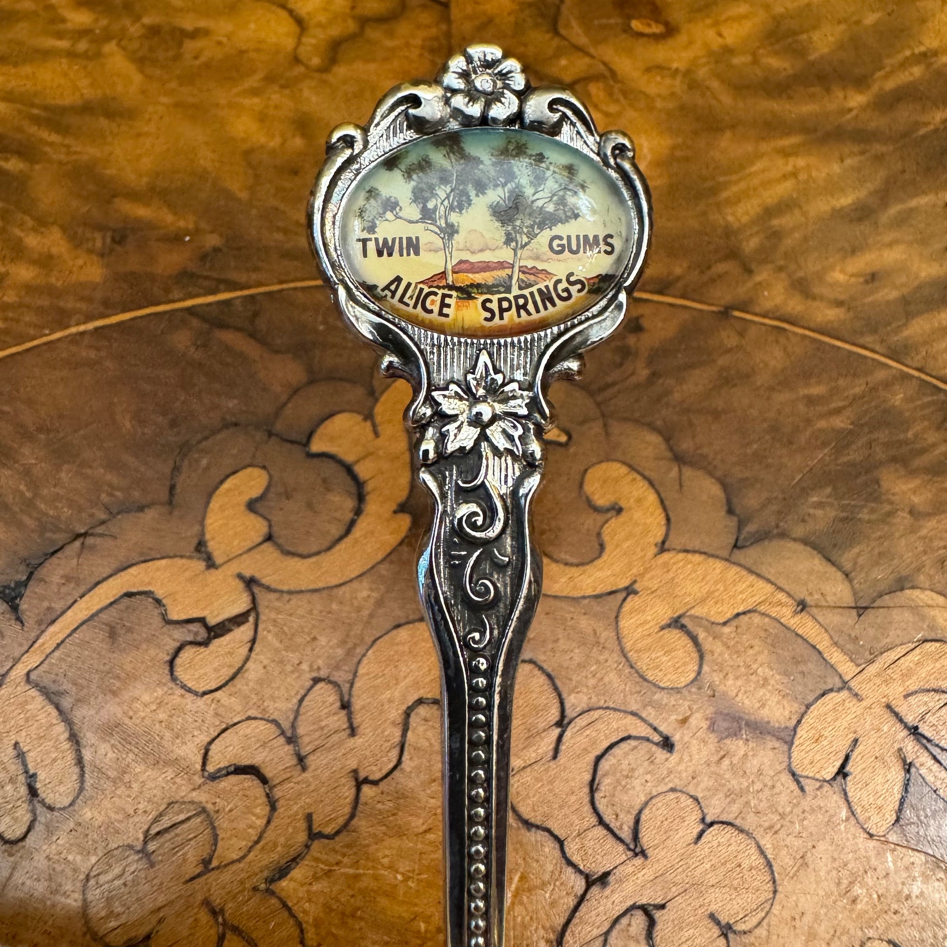 Silver Plate Alice Springs Souvenir Spoon 