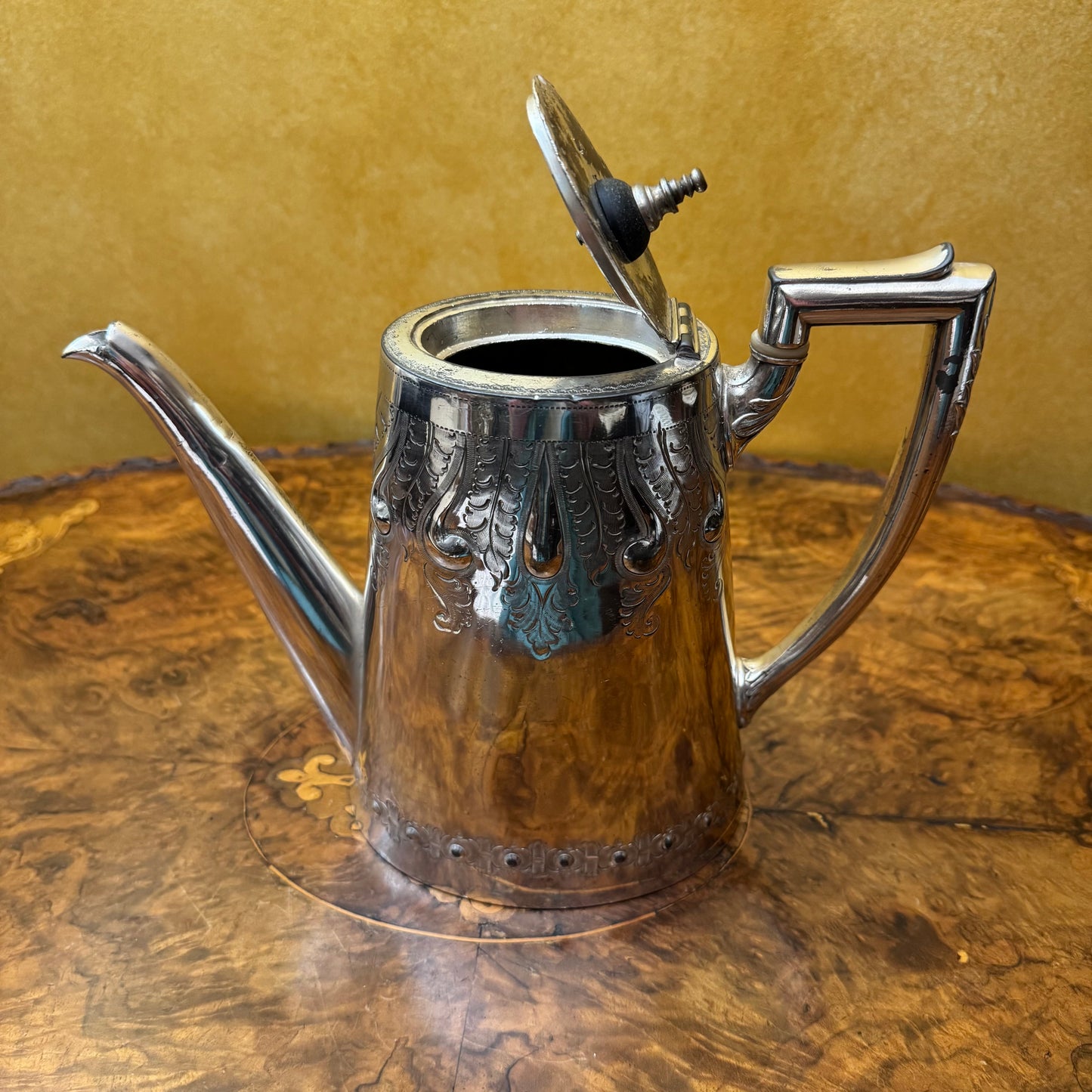 Silver Plate Sheffield Teapot Antique 