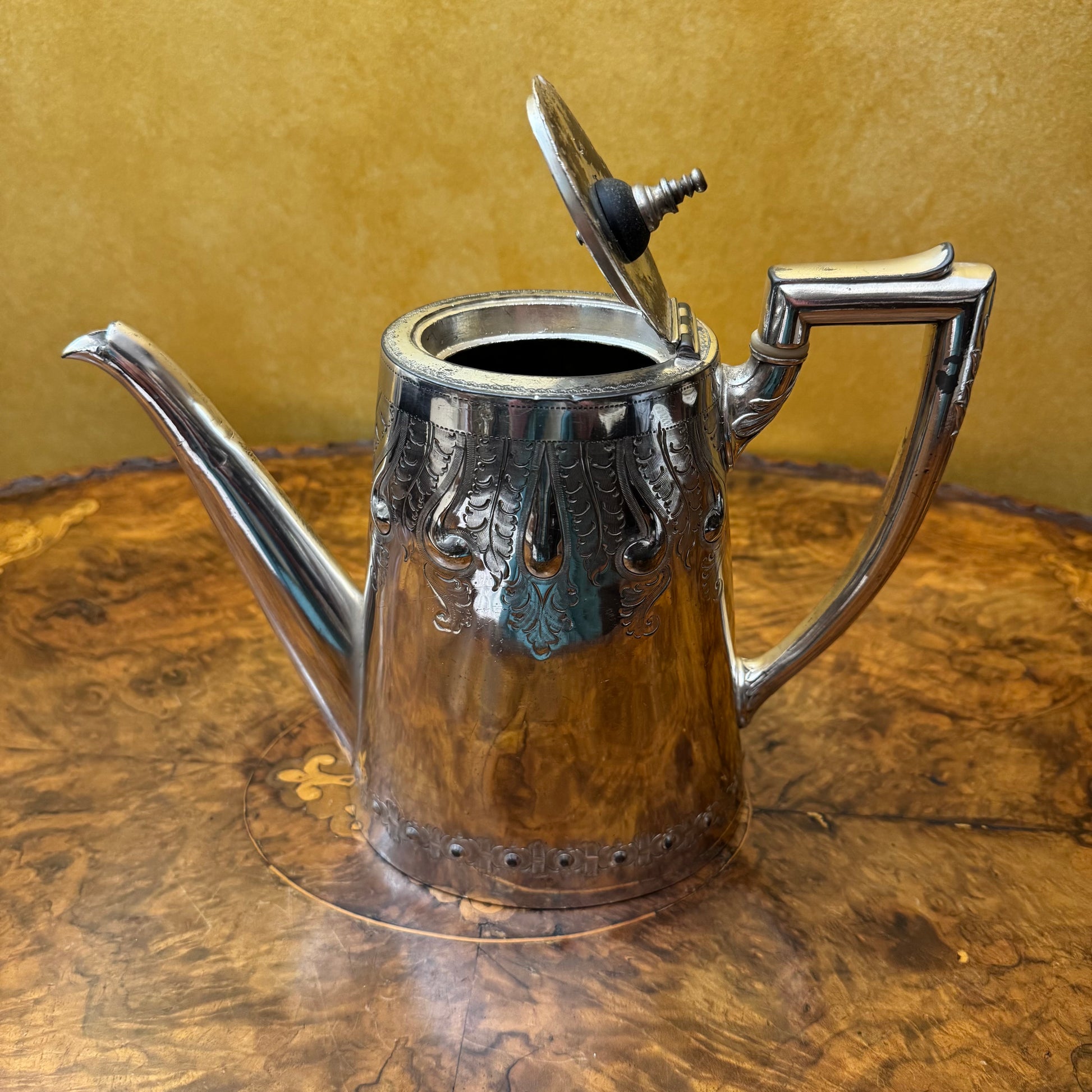 Silver Plate Sheffield Teapot Antique 