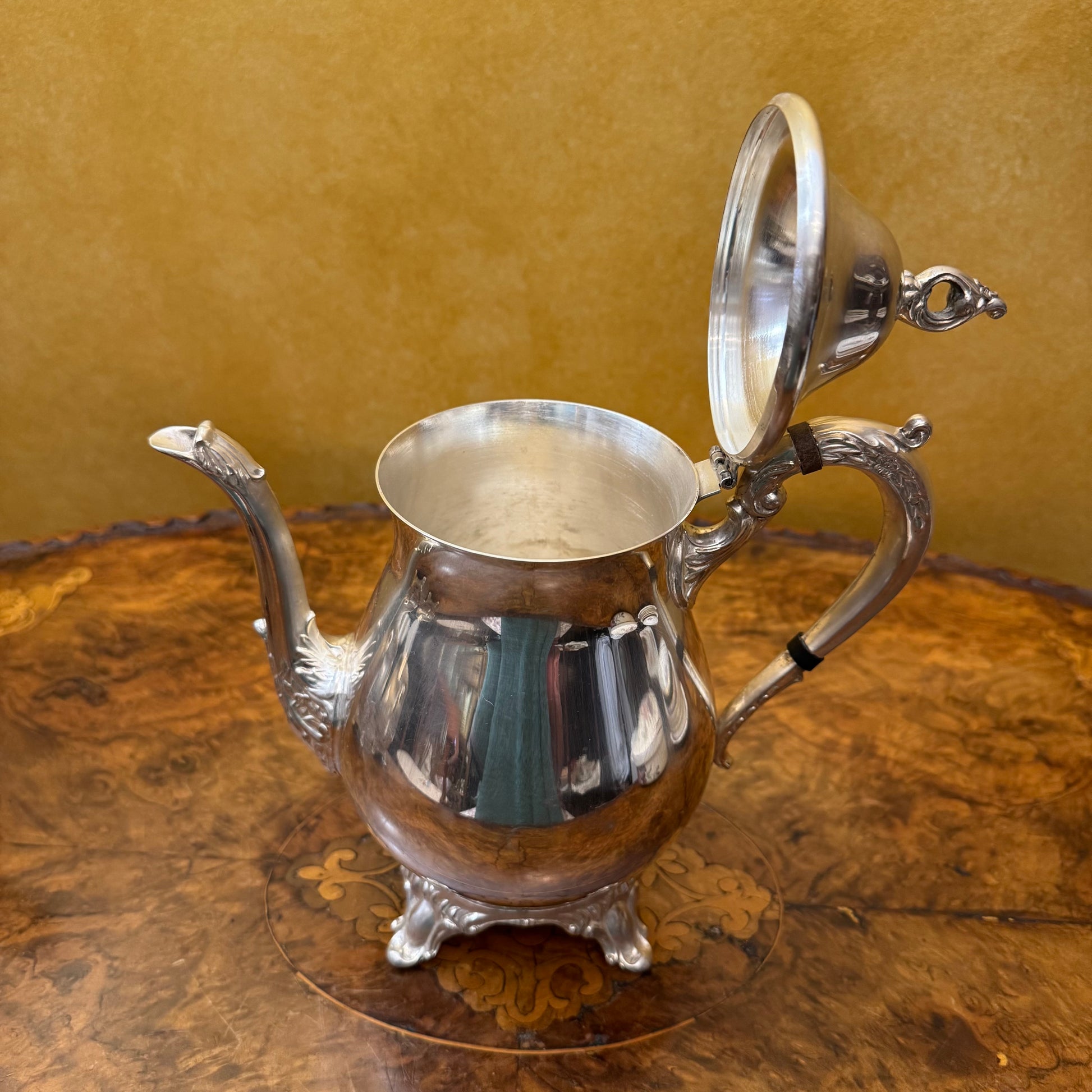 Silver Plate Teapot Sugar 