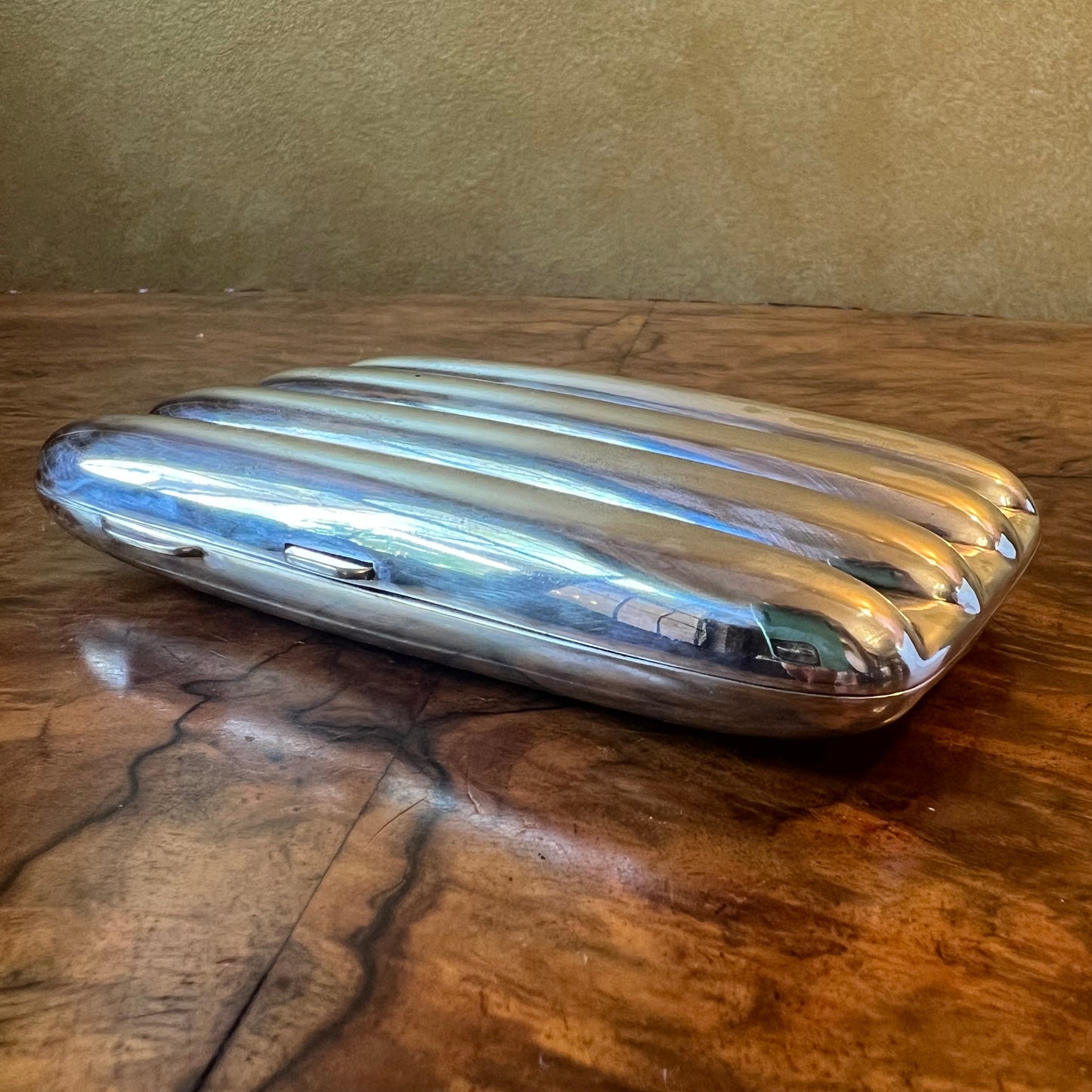 Silver Plated Cigar Case