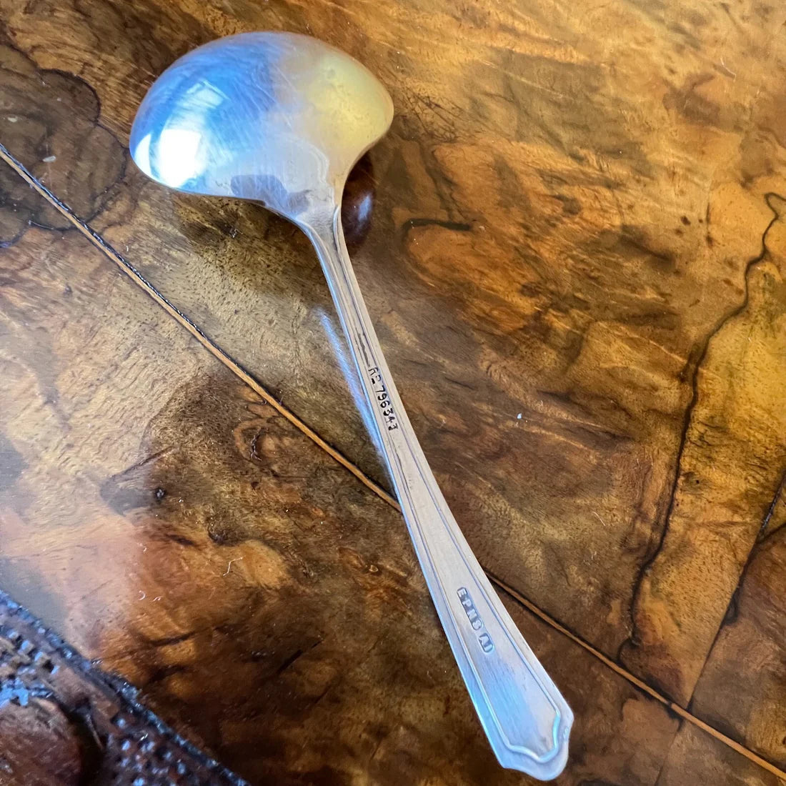 Vintage Silver Plated Gravy Spoon