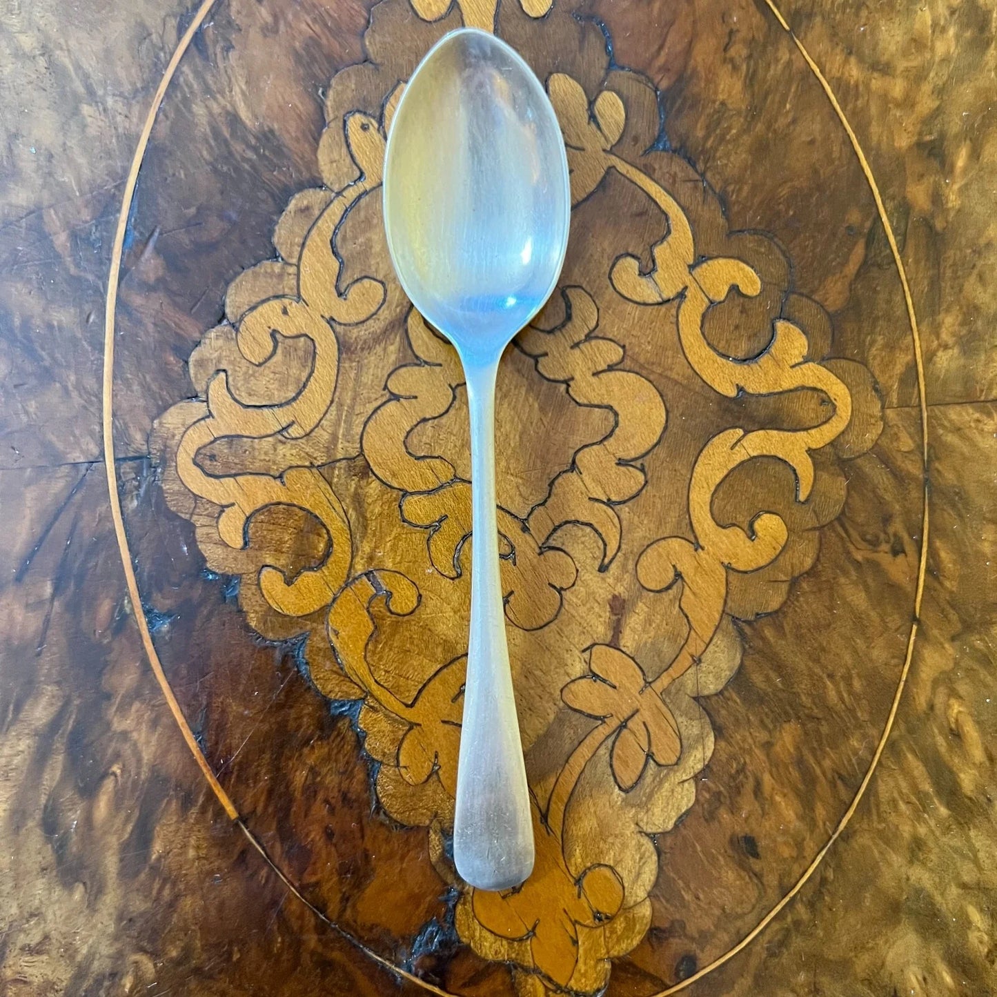 Vintage Silver Plated Pair Of Tea Spoons
