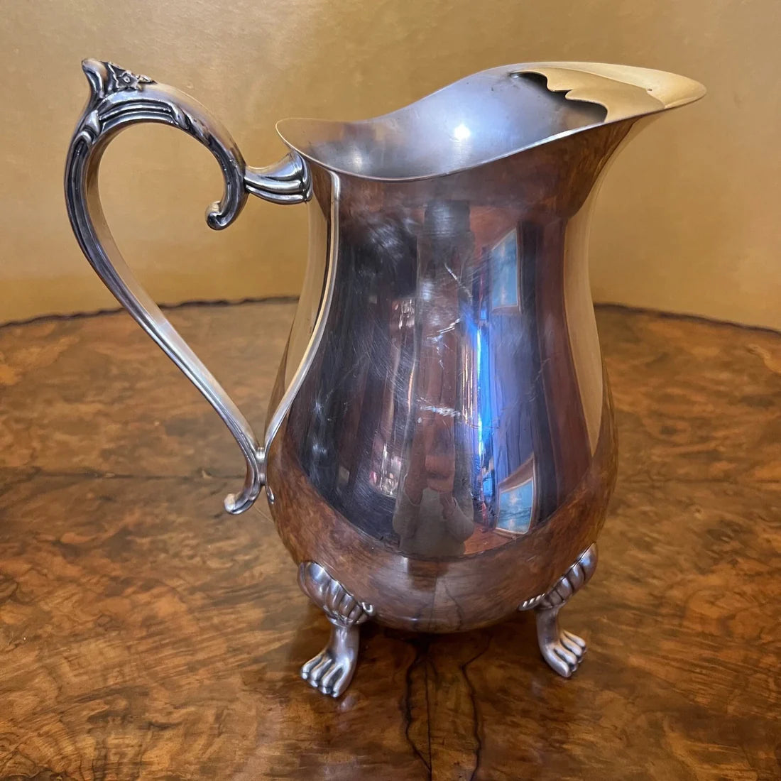 Vintage Perfection Plate Silver Plated Pitcher Water Jug