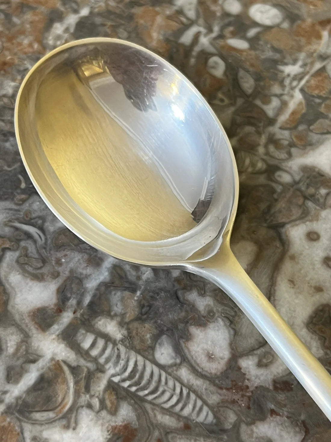 Vintage Silver Plated Soup Spoon