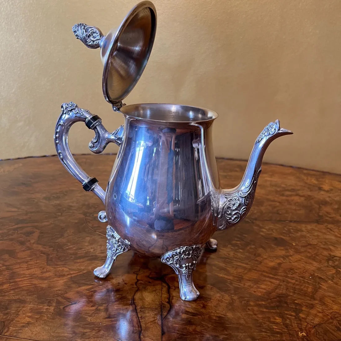 Vintage Ranleigh Silver Plated Tea Pot, Milk & Sugar Set