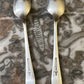 Antique Walker & Hall Sheffield Silver Plated Small Spoons Pair