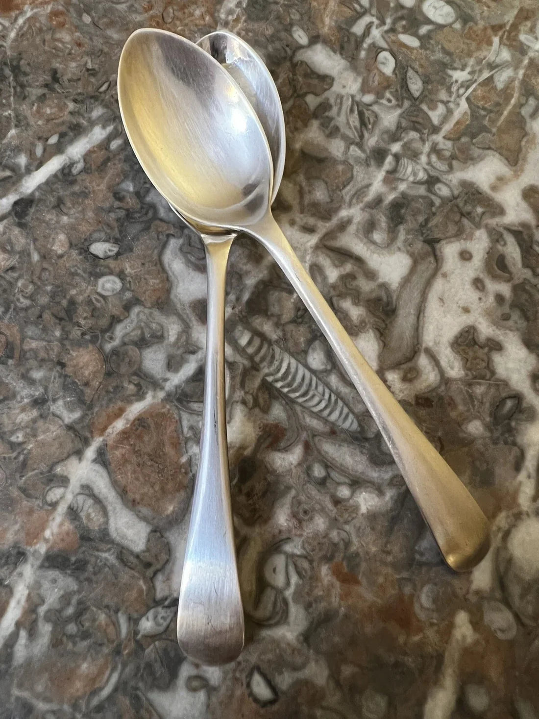 Vintage Silver Plated Tea Spoons Pair