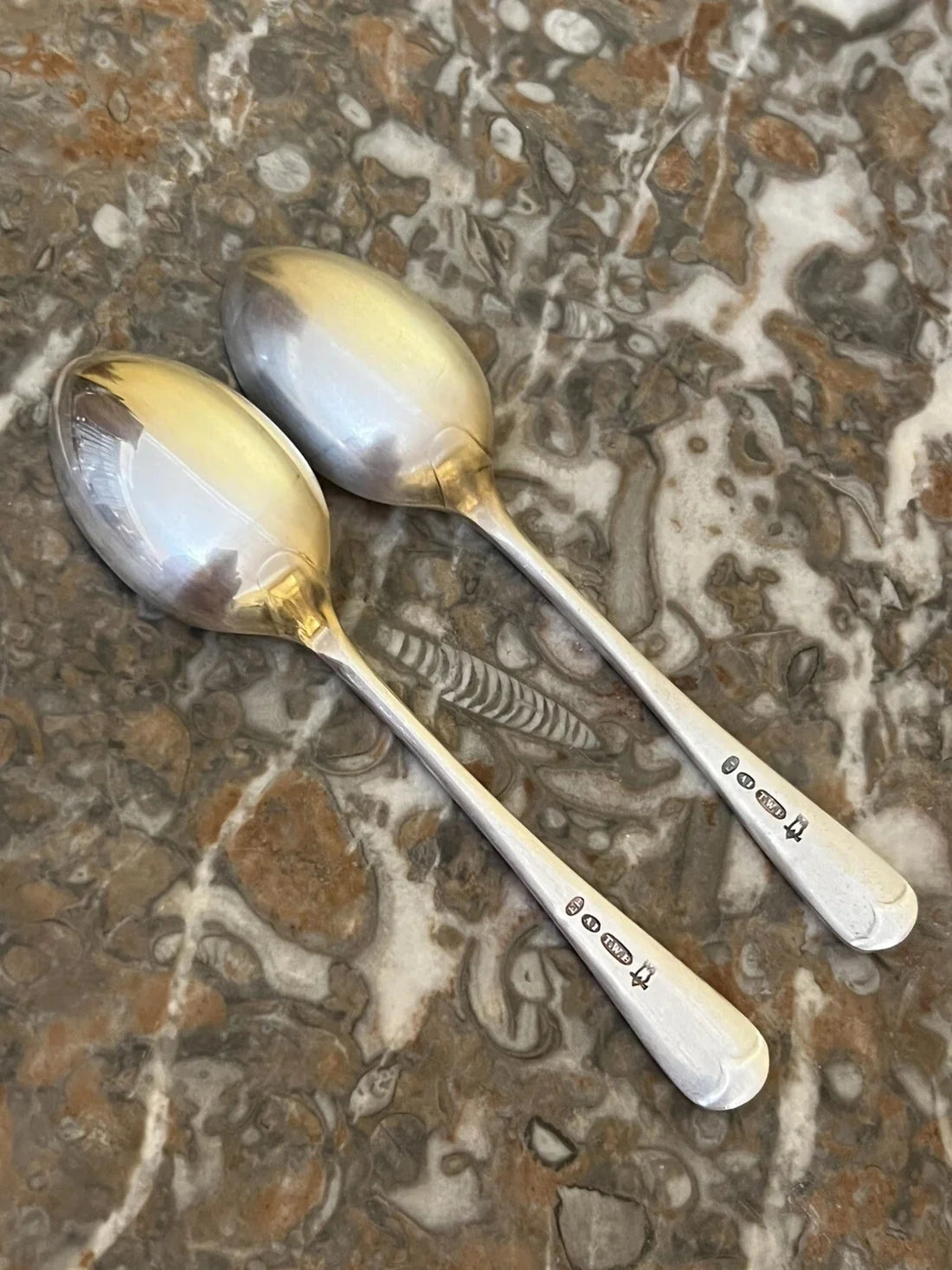 Vintage Silver Plated Tea Spoons Pair