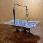 Vintage Silver Plated Tray Bowl With Handle