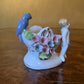 Vintage Small Boy & Flower Barrel Ornament