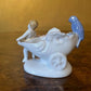 Vintage Small Boy & Flower Barrel Ornament