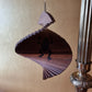 Wooden Spiral Hanging Frog Print Wind Ornament