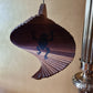 Wooden Spiral Hanging Frog Print Wind Ornament