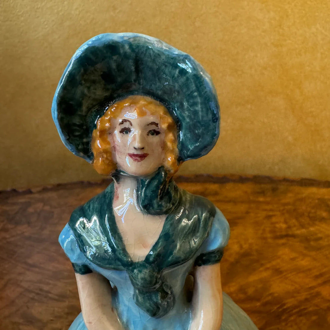 Vintage Spring Lady Porcelain Figurine Statue