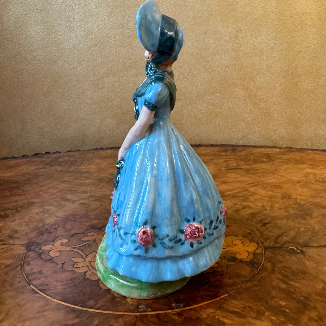 Vintage Spring Lady Porcelain Figurine Statue