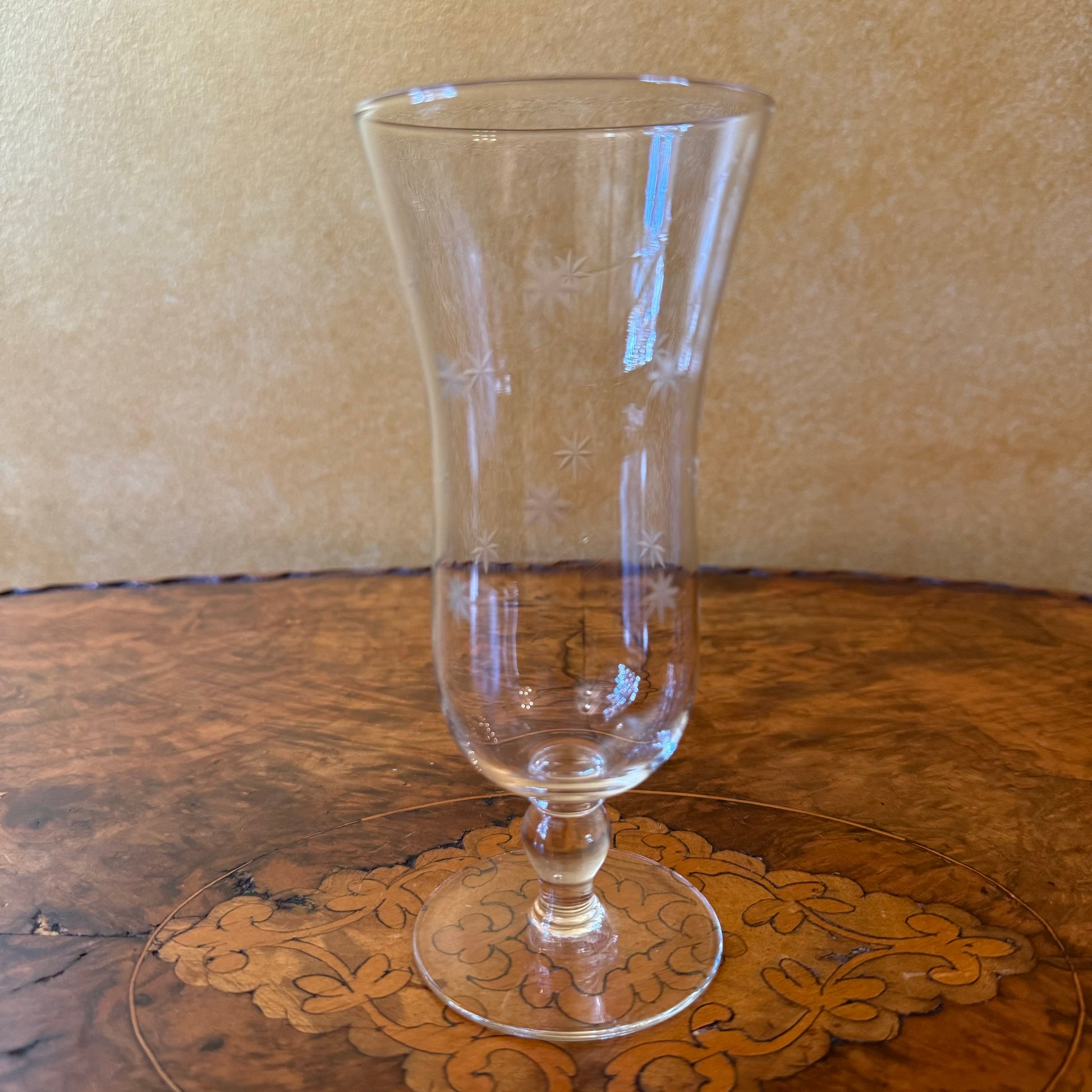 Star Etched Fluted Glasses 