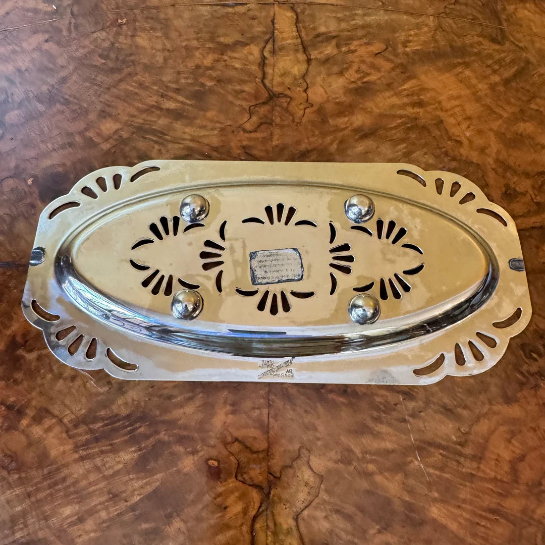 Stewart Pearson Silver Plated Tray