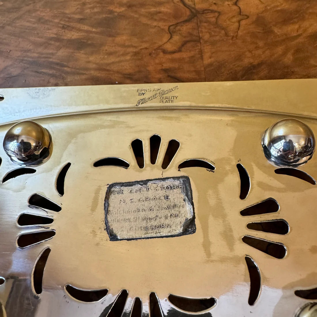 Stewart Pearson Silver Plated Tray