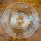 Vintage Stuart Crystal Grapes & Leave Print Large Bowl