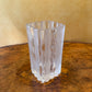 Studio Signed Nova Luay Frosted Wavy Glass Vase 