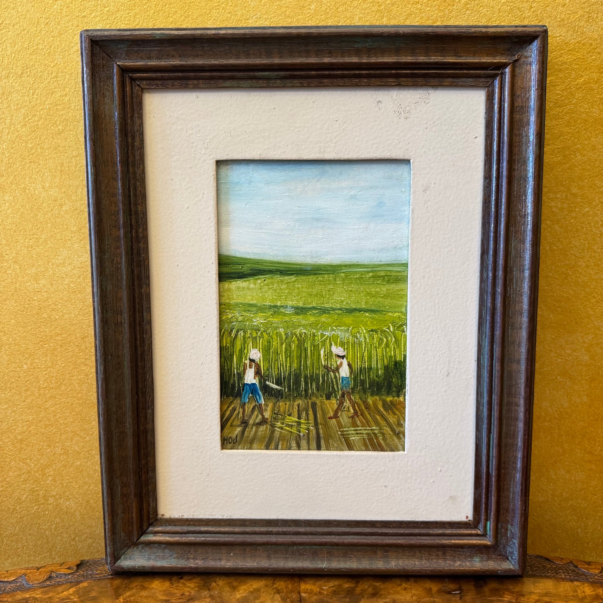 Sugar Cane Cutters Piricicaba Brazil Painting