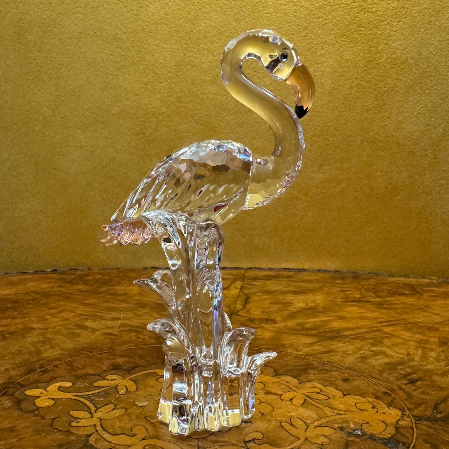 Swarovski Crystal 2002 Flamingo Figurine Ornament 