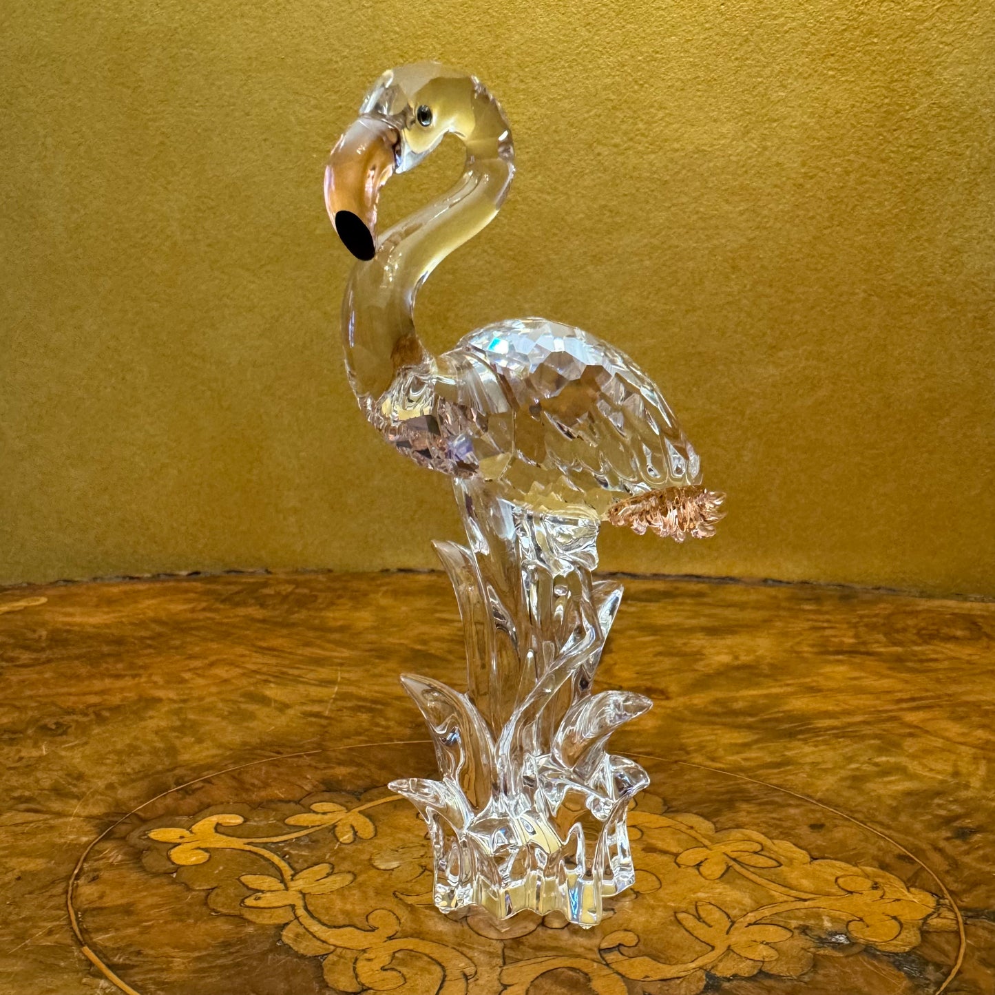 Swarovski Crystal 2002 Flamingo Ornament 
