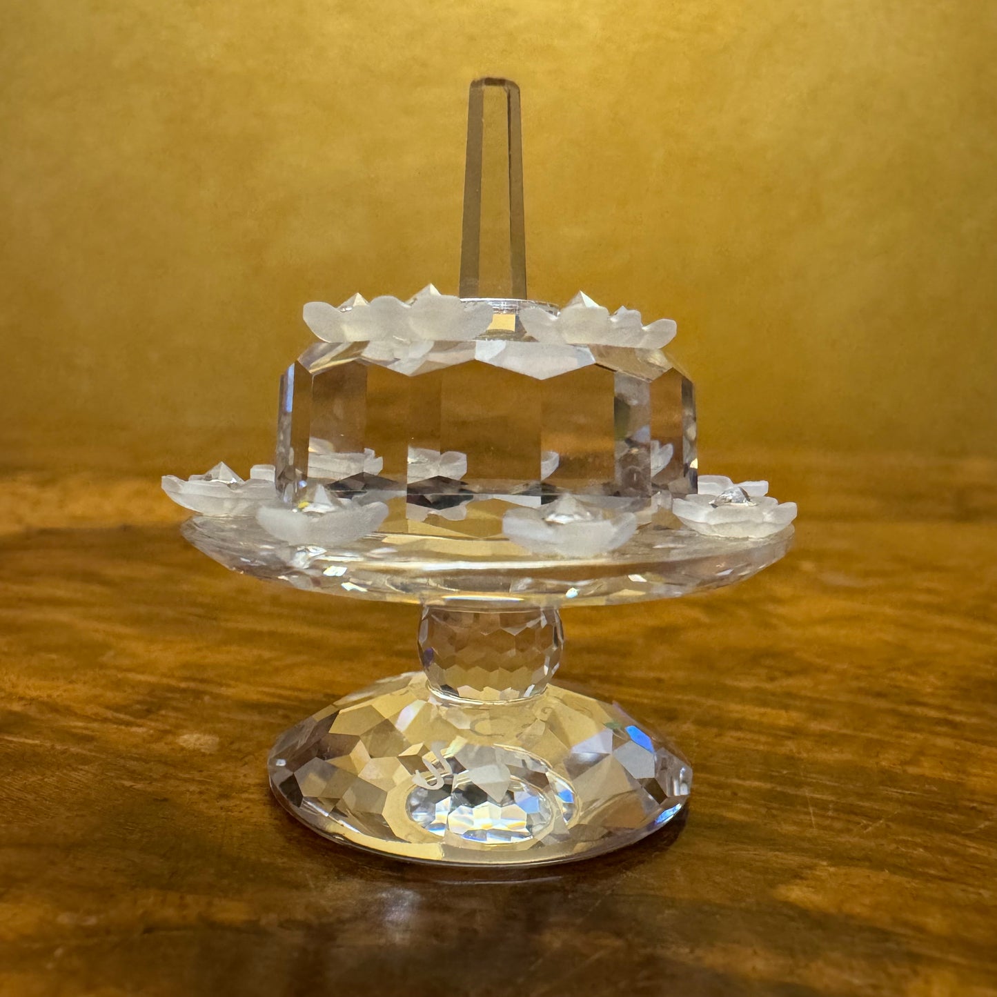 Swarovski Crystal Birthday Cake Celebrating The 5th Anniv Of The Collectors Club