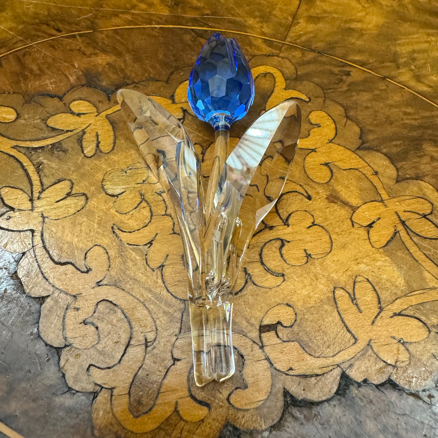 Swarovski Crystal Blue Tulip Flower 