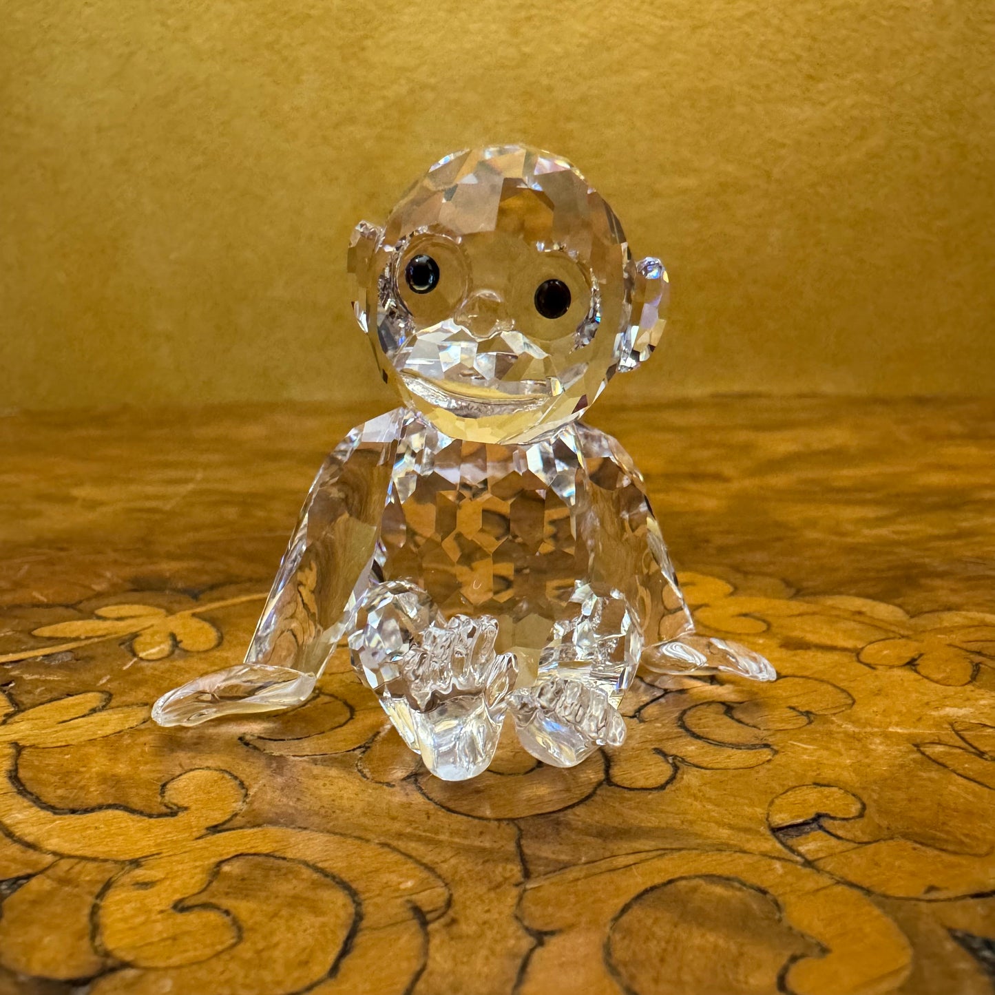 Swarovski Crystal Chimpanzee Ornament 