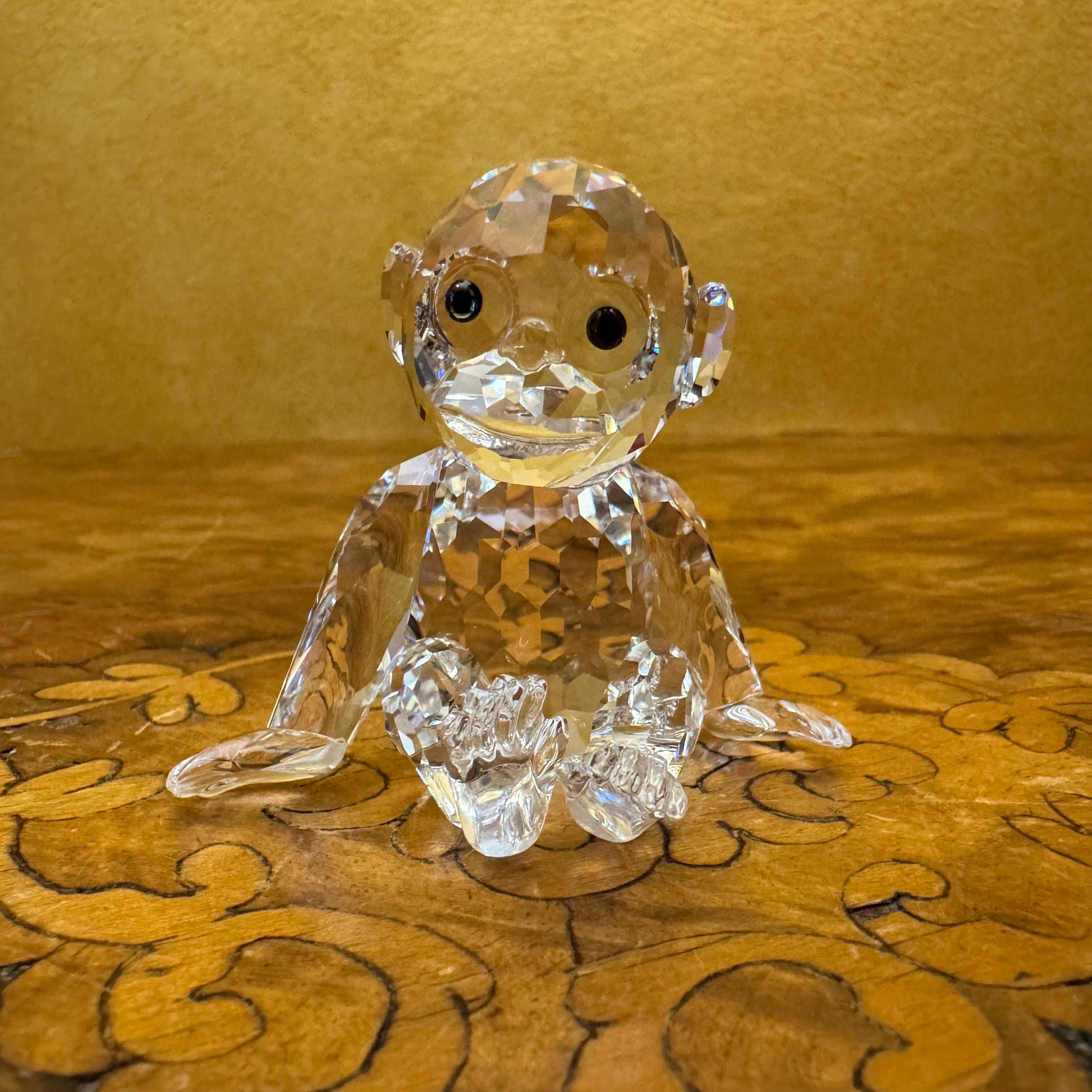 Swarovski Crystal Chimpanzee Ornament 