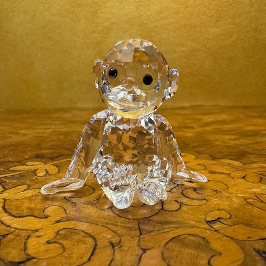 Swarovski Crystal Chimpanzee Ornament 