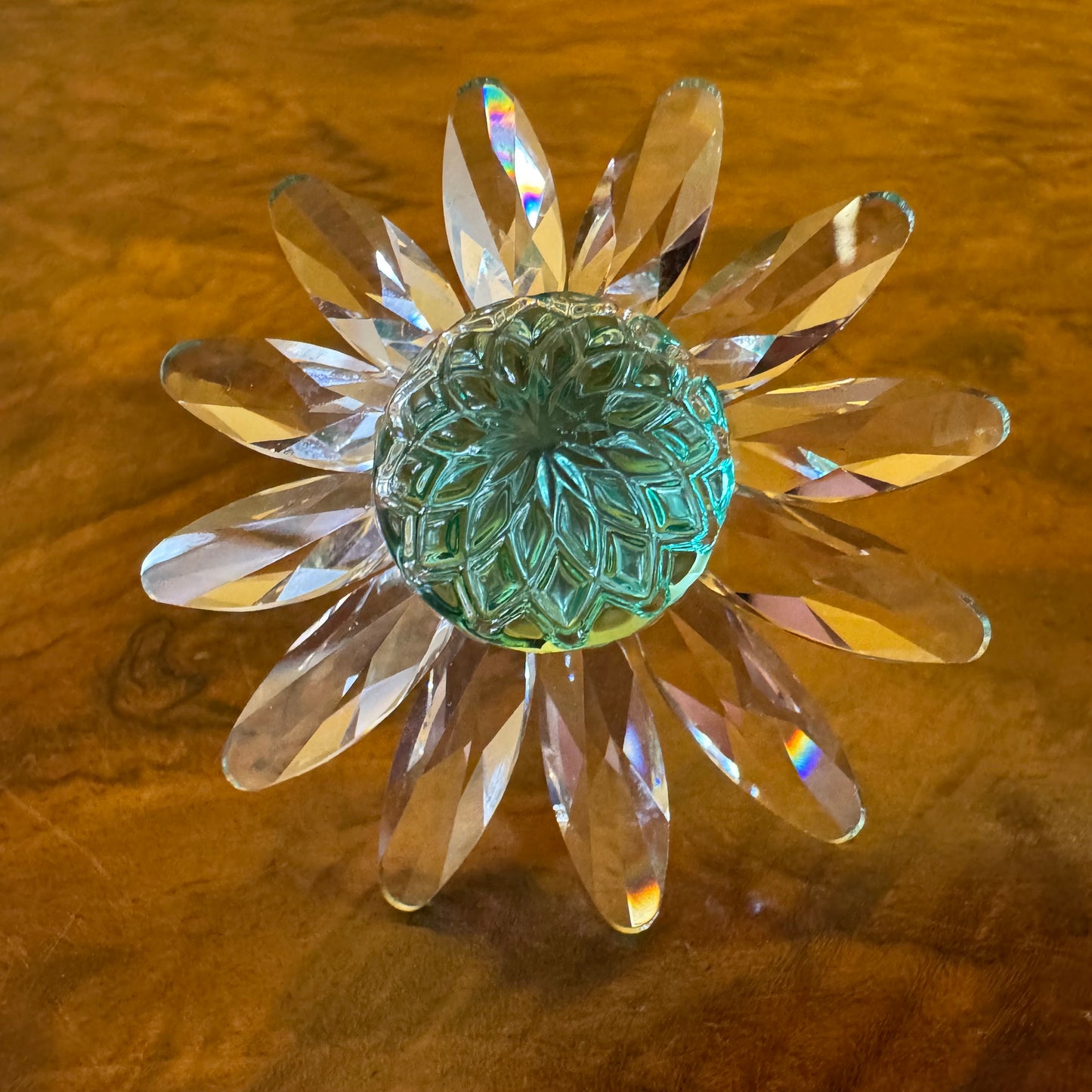 Swarovski Crystal Green Marguerite 