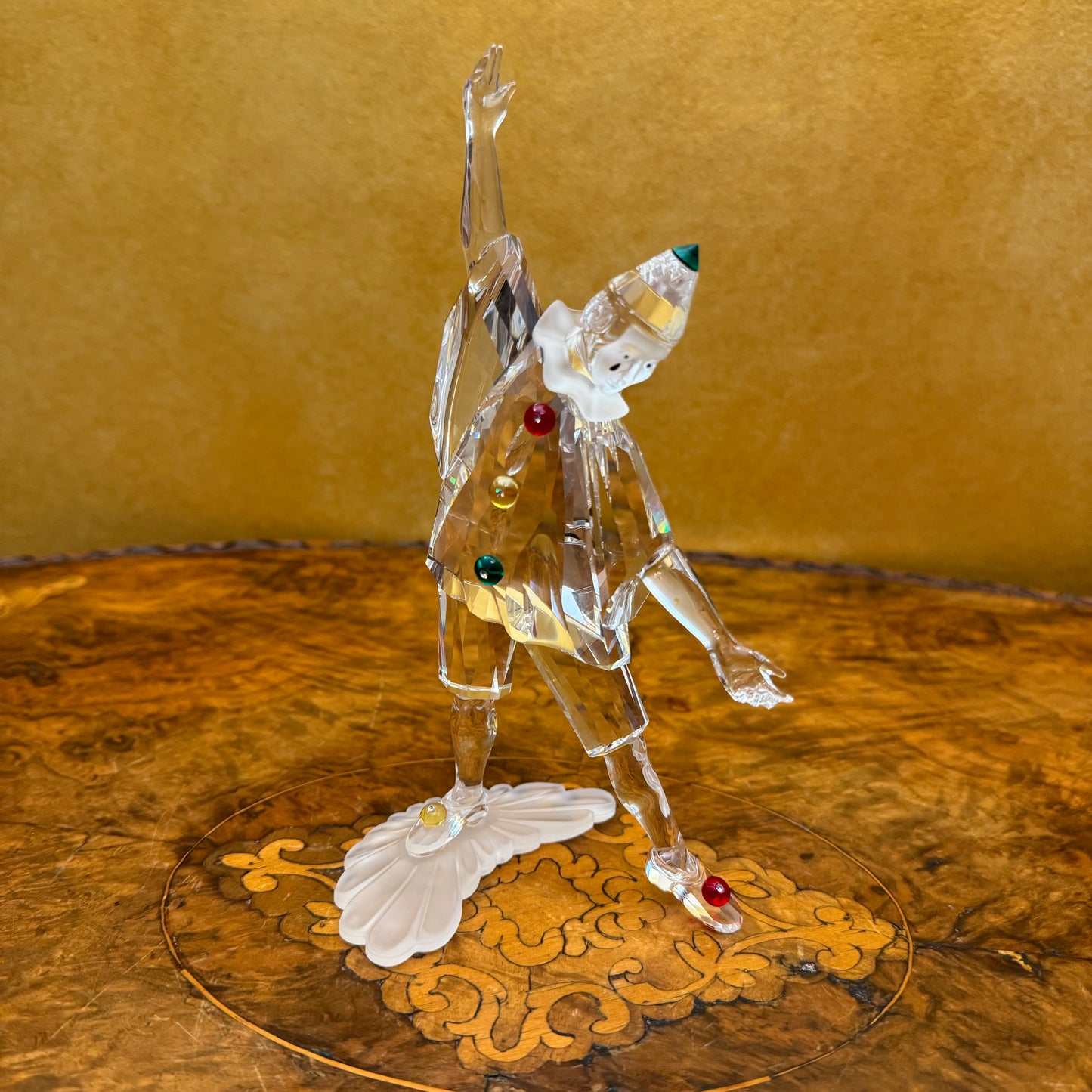 Swarovski Crystal Masquerade 1999 Pierrot Figurine