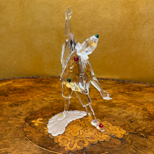 Swarovski Crystal Masquerade 1999 Pierrot Figurine