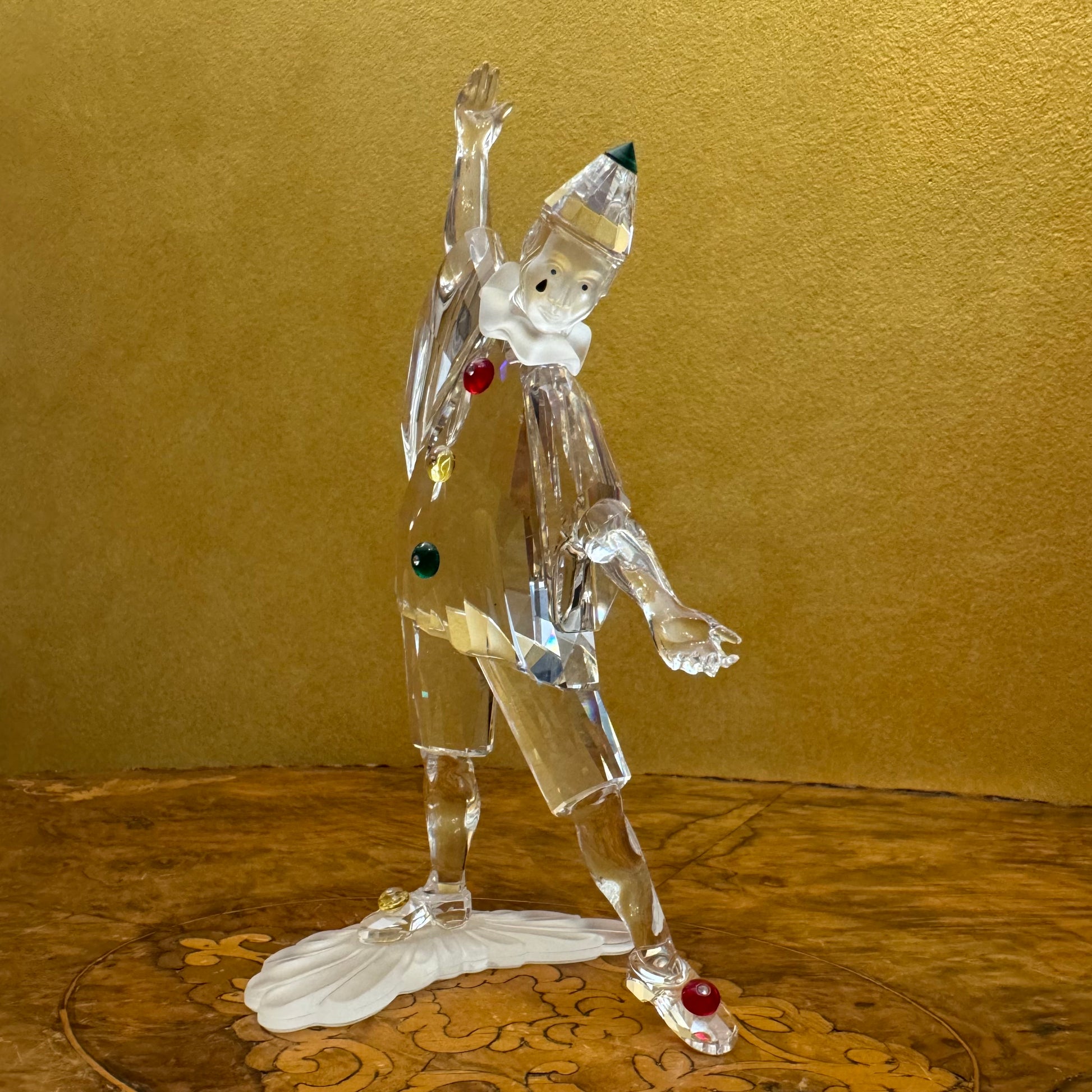 Swarovski Crystal Masquerade 1999 Pierrot Figurine Statue 