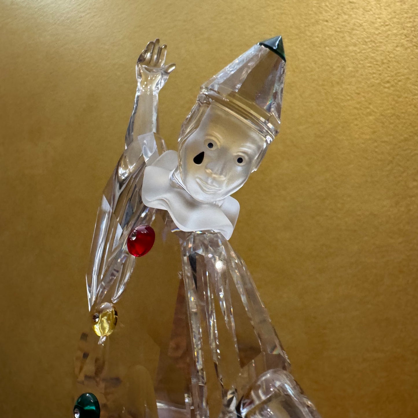 Swarovski Crystal Masquerade 1999 Pierrot Statue 