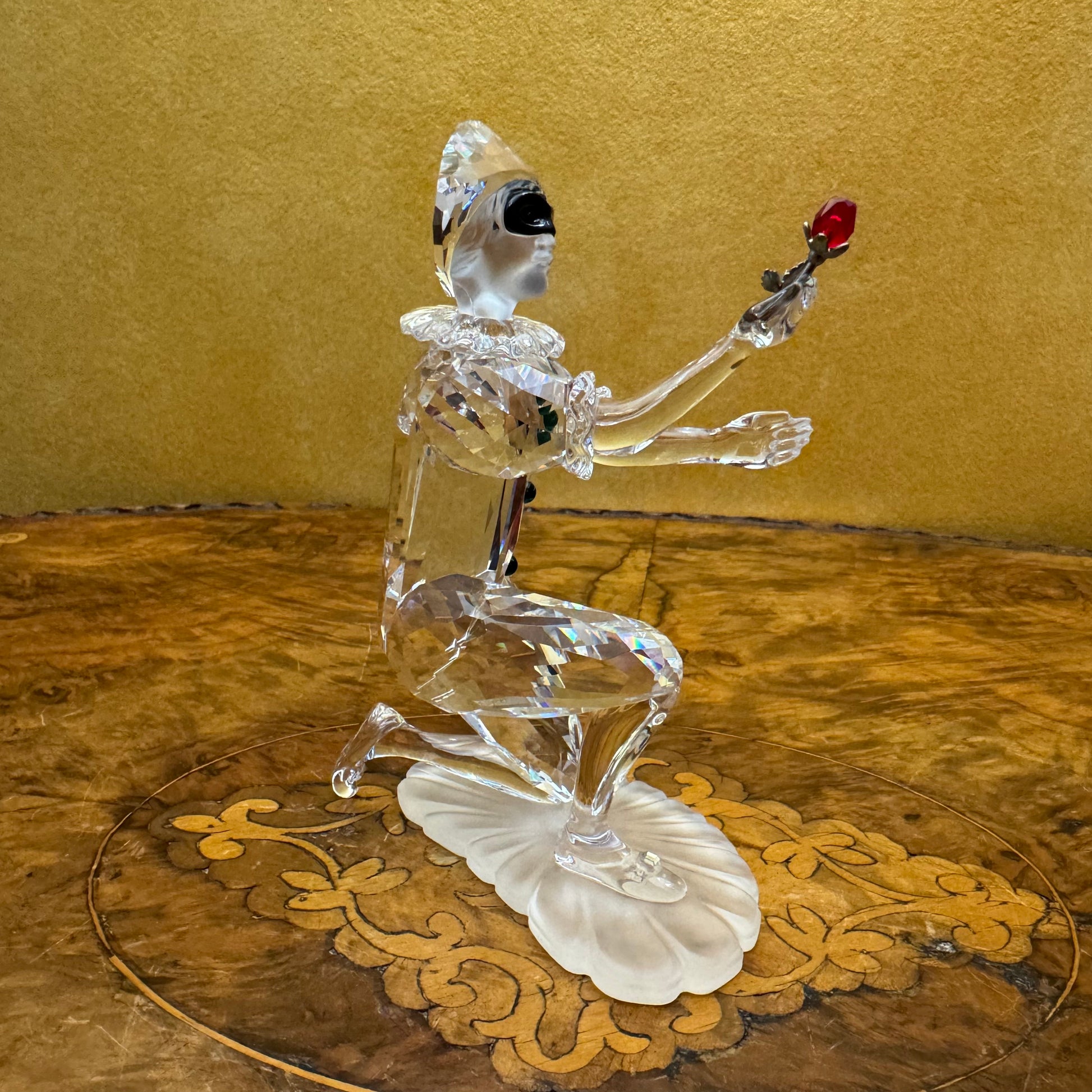 Swarovski Crystal Masquerade 2001 Harlequin Figurine Statue 