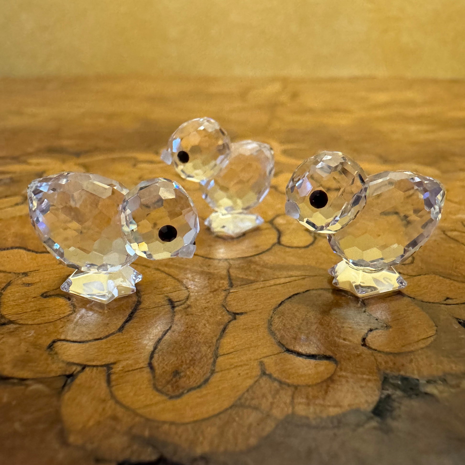 Swarovski Crystal Mini Chicks Set Of Three