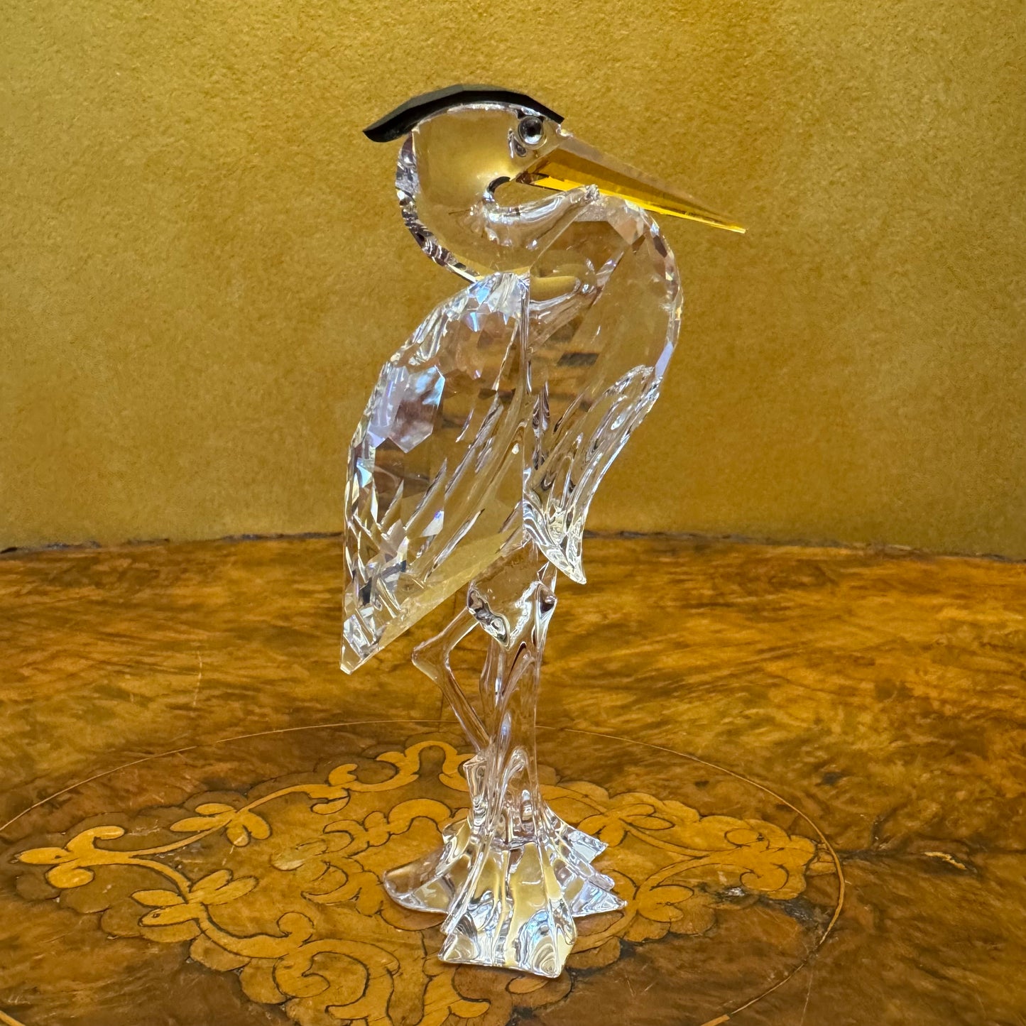 Swarovski Crystal Silver Heron Ornament 