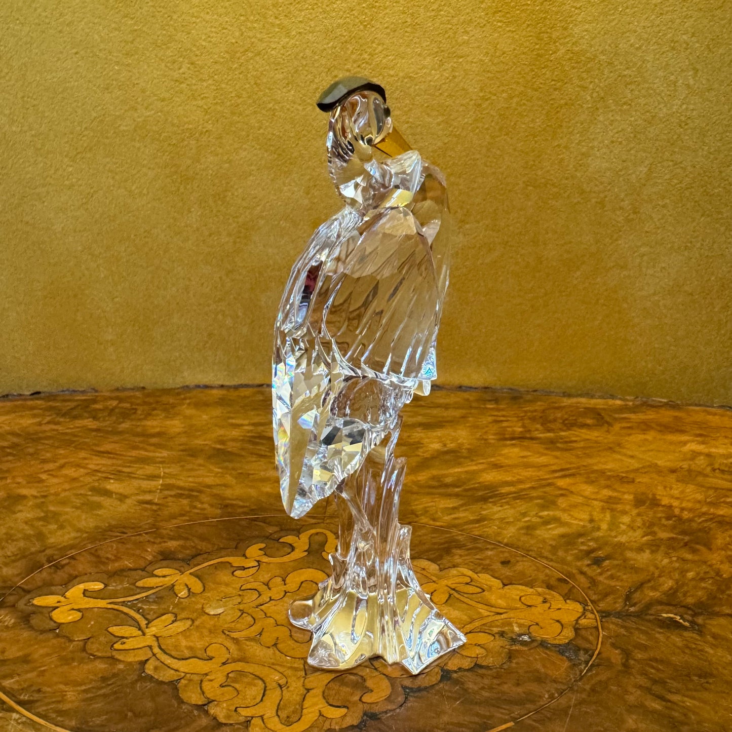 Swarovski Crystal Silver Heron Ornament Figurine 