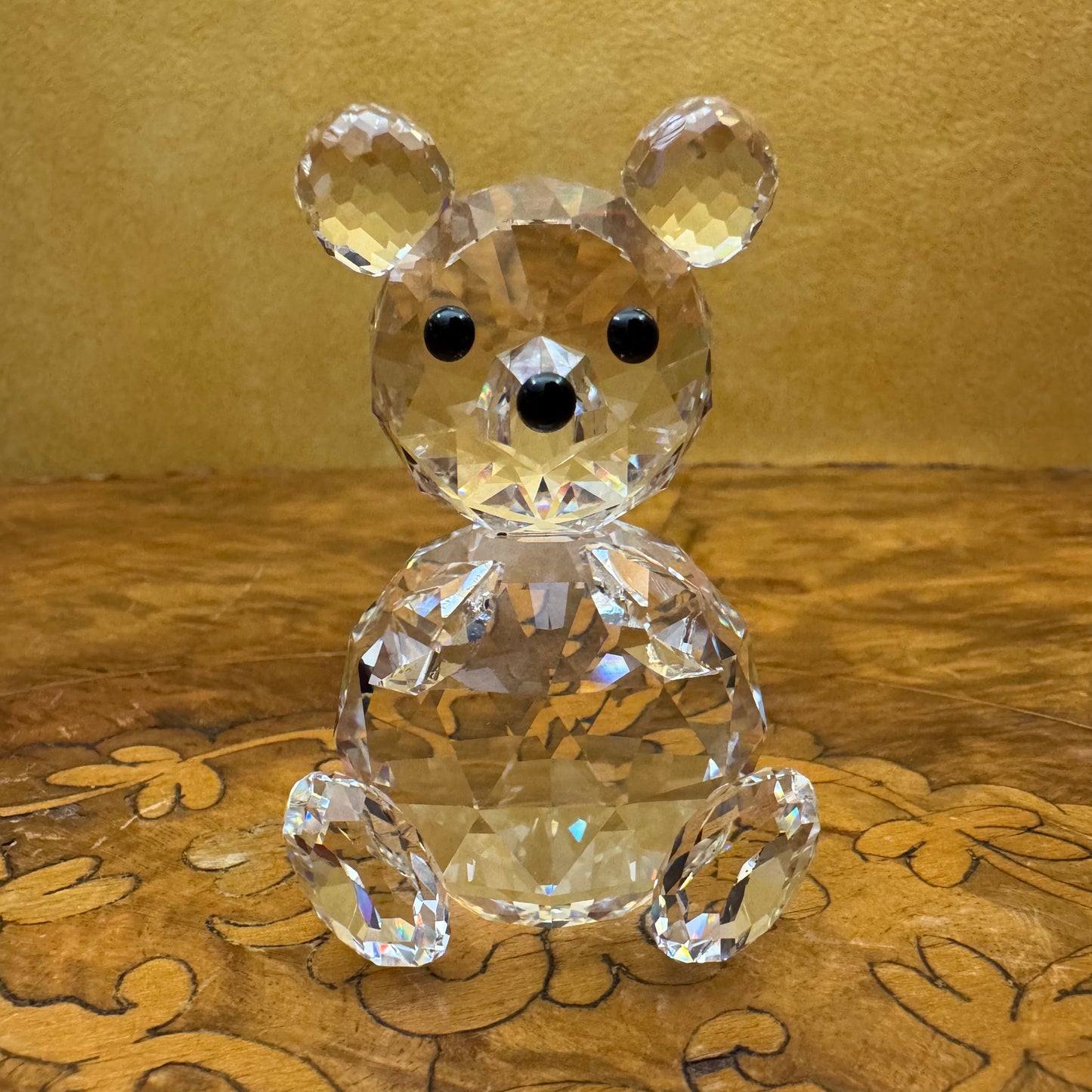 Swarovski Crystal Teddy Bear Figurine Ornament 