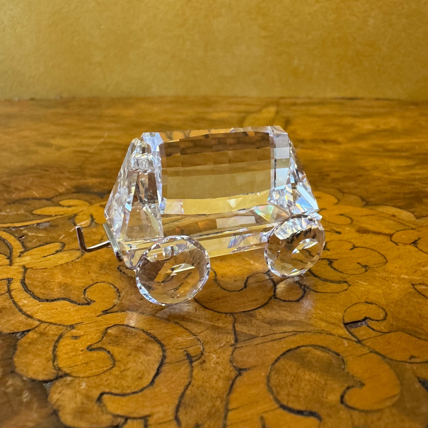 Swarovski Crystal Train Tipping Wagon 
