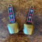 Vintage Swiss Hand Painted Small Cow Bells Pair