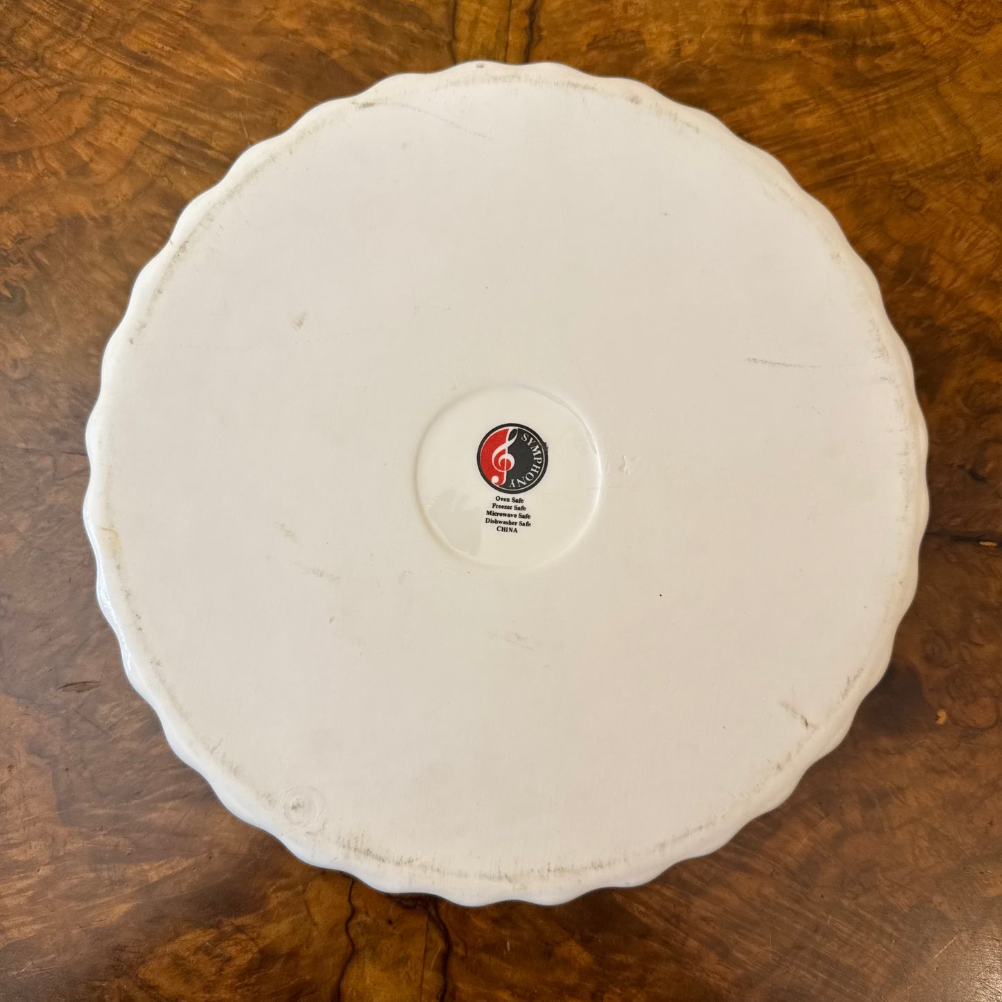 Symphony White Porcelain Dish 
