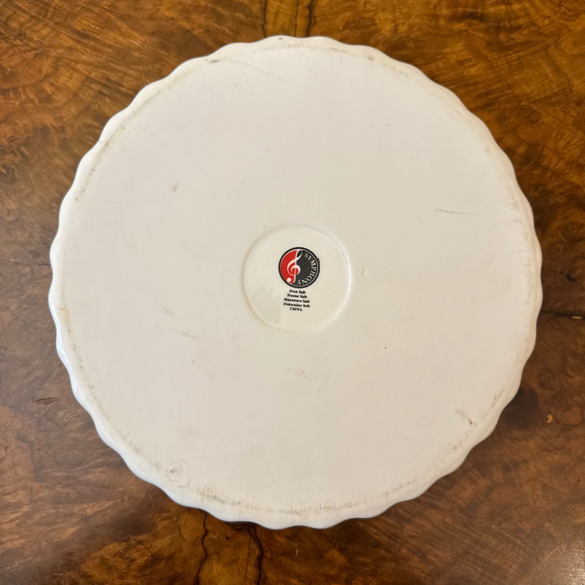 Symphony White Porcelain Dish 
